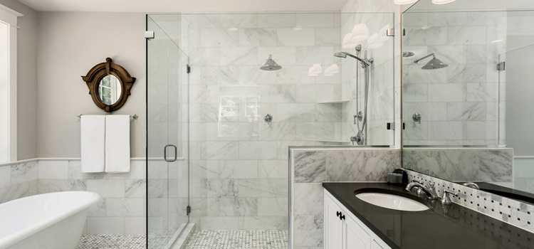 bathroom shower door installation in The Acreage