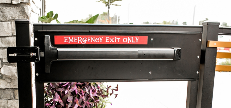 emergency push bar installation in The Acreage